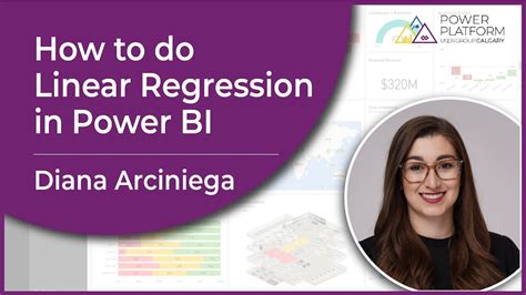 How To Do Simple Linear Regression In Power Bi Diana Arciniega Youtube