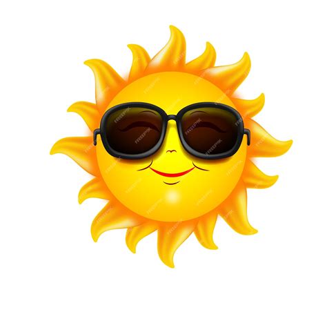 Happy Sun With Sunglasses