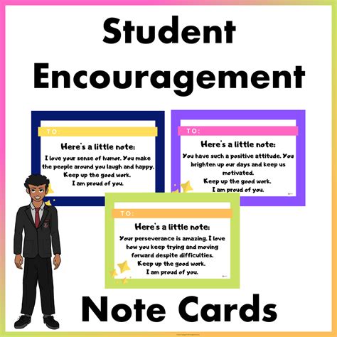 Student Encouragement Note Cards - Made By Teachers