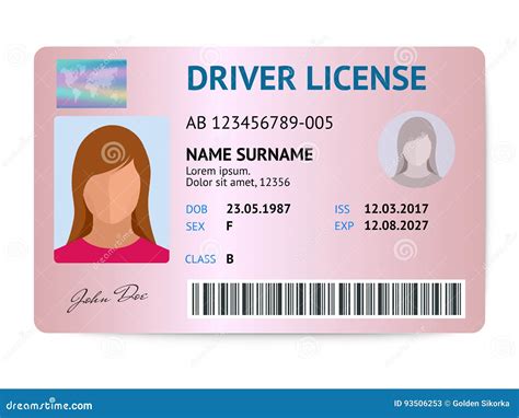 Florida Id Card Template