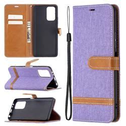 An Image Of A Wallet Style Case For The Samsung S9 In Purple And Brown