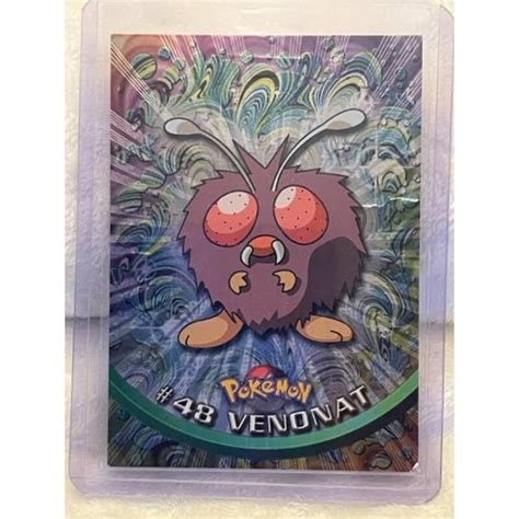 Vintage Pokemon Tv Animation Series Card Venonat Holo Black