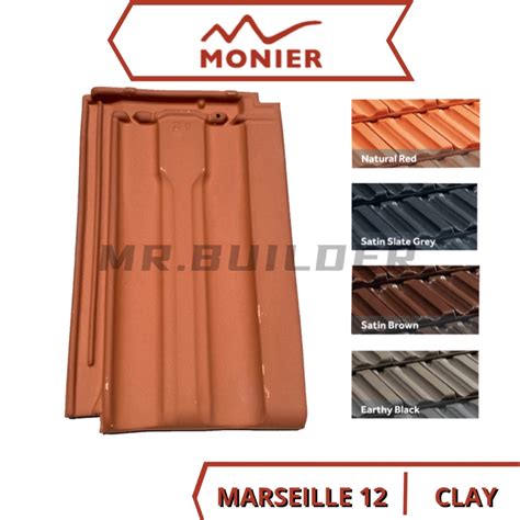 Monier Gci Marseille Roof Tiles Clay Roof Tiles Atap Tanah Shopee