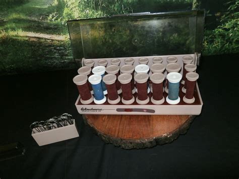 Vintage Windmere Gentle Hot Rollers Curlers With Clips Revlon Perfect Heat Professional Hair