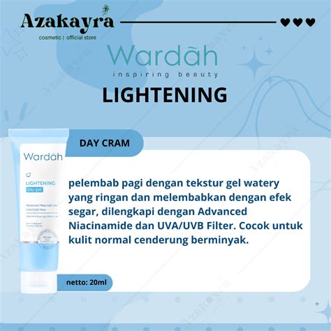 Jual Wardah Lightening Day Cream 20ml Shopee Indonesia