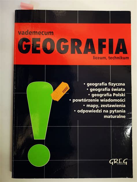 Liceum Technikum Vademecum Geografia Niska Cena Na Allegro Pl