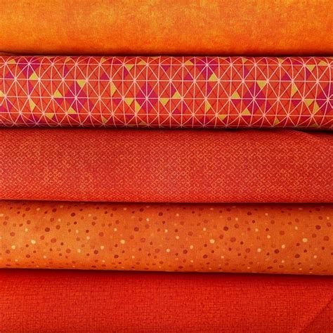 Fat Quarter Bundle Orange Etsy