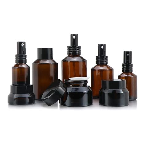 Cosmetic Packaging 15ml 30ml 60ml 125ml 200ml Black Glass Spray Bottles