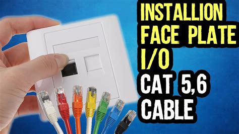 How To Install Face Plate I O At Home Cat And Cat Internal Cabling