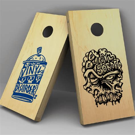 Custom Cornhole Board Decal Single Color