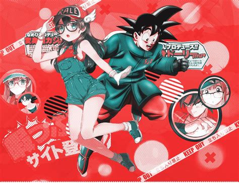Goku And Arale By Dreamyue On Deviantart