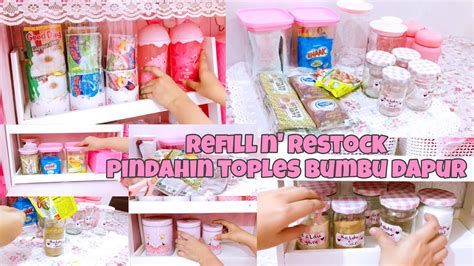 Refill N Restock Yang Sudah Habis Gonta Ganti Toples Bumbu Dapur