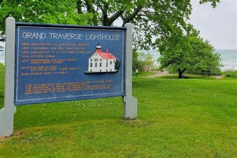 Grand Traverse Lighthouse near Traverse City Michigan (views!) Leelanau State Park lighthouse on ...