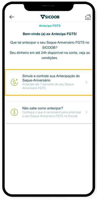 Antecipe Seu Saque Aniversário Fgts Online Com O Sicoob