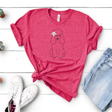 Pretty Poodle Shirt Poodle T Shirt Poodle T Dog T Shirt Etsy