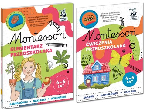 Montessori Elementarz Przedszkolaka Ćwiczenia 4 6 Lat Kapitan Nauka 15262819610 Książka