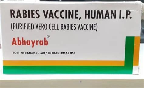 Abhayrab Rabies Vaccine Human IP Prescription At Rs 300 Vial In New Delhi