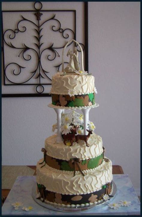 Camouflage Wedding Cake CakeCentral