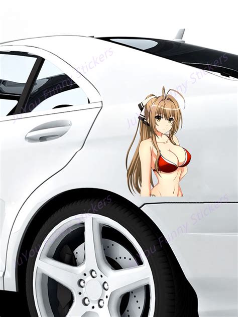 Fuyoohi Funny Stickers Exterior Accessories Cartoon Anime Decal Sexy