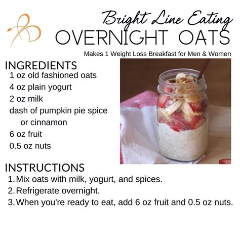 Bright Line Eating On Instagram Bright Line Eating Overnight Oats