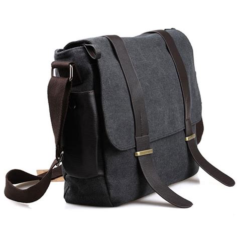 Jual Kaka Tas Selempang Pria Korean Canvas Messenger Bag L2642