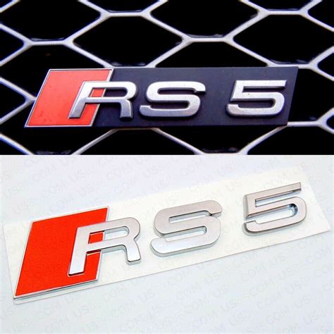 PACK LOGOS AUDI RS5 8T 2010 2012 Calandre Et Coffre A5 S5 Badges