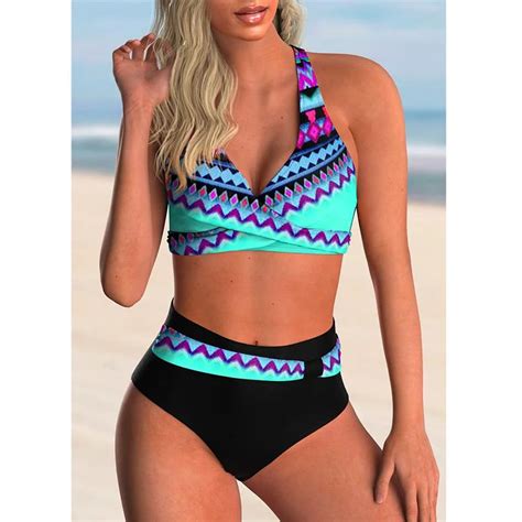 New Sexy Bikini High Waist Women Swimsuit Push Up Female Swimming Suit Bathing Suit Beach