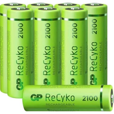 GP Batteries ReCyko HR06 Pile Rechargeable LR6 AA NiMH 2100 MAh 1 2