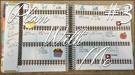 Plan With Me 3 Erin Condren Life Planner Youtube