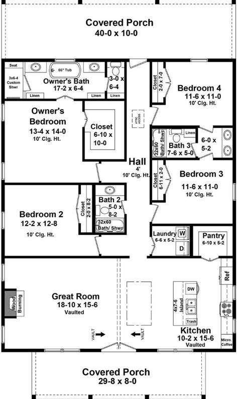 Affordable Bedroom Country Style House Plan The Loyola Lane