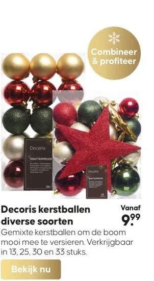 Decoris Kerstballen Diverse Soorten Aanbieding Bij Boerenbond