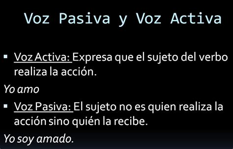 Qué es voz pasiva y voz activa Educación Activa