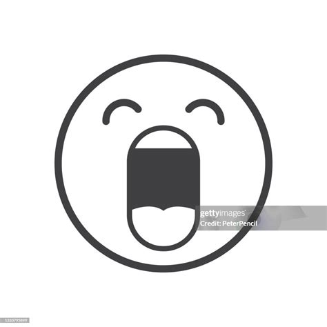 Scream Smiley Emoji Icon Emoticon Smile Emotion Funny Cartoon Social