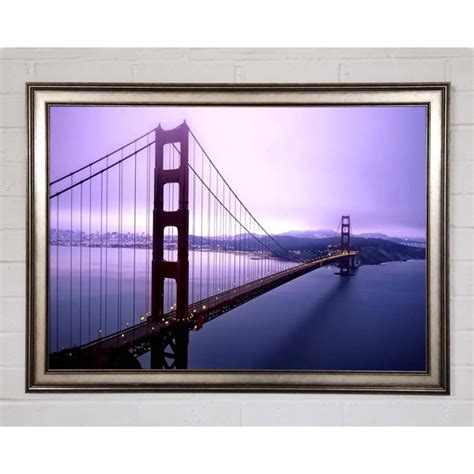 Haus Am Meer Violette Stunde Und Nebel Umgeben Das Golden Gate