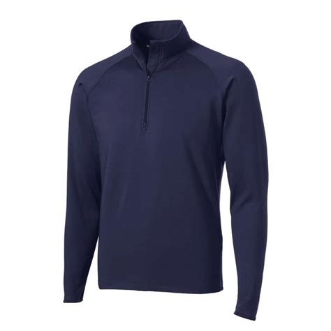 Navy Half-Zip Performance Jacket with St. James School Logo – Zoghby's Uniforms