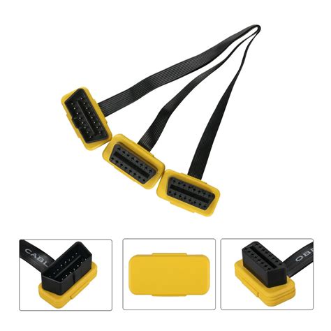 Autool Car Obd2 Split Cable Auto Obd 2 Splitter Connector Obdii Extension Male To Female Adapter