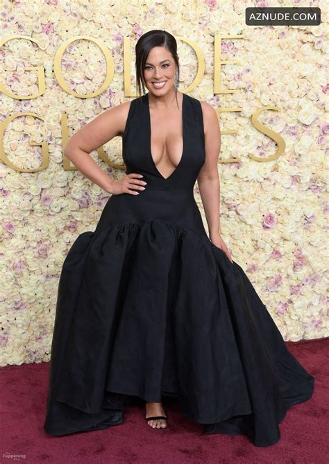 Ashley Graham Sexy Flaunts Her Hot Boobs At The Nd Annual Golden Globe Awards In Beverly Hills
