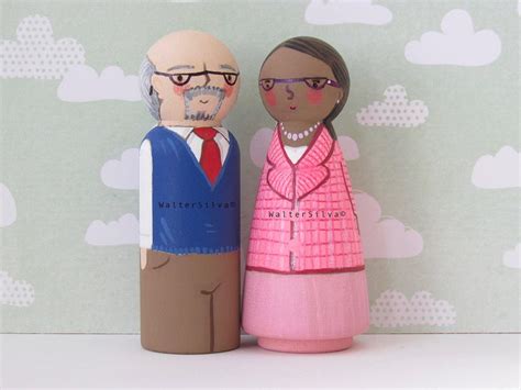 Custom Wedding Cake Toppers Adults His And Her Same Sex Etsy