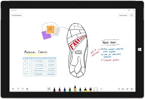 Microsoft Whiteboard App