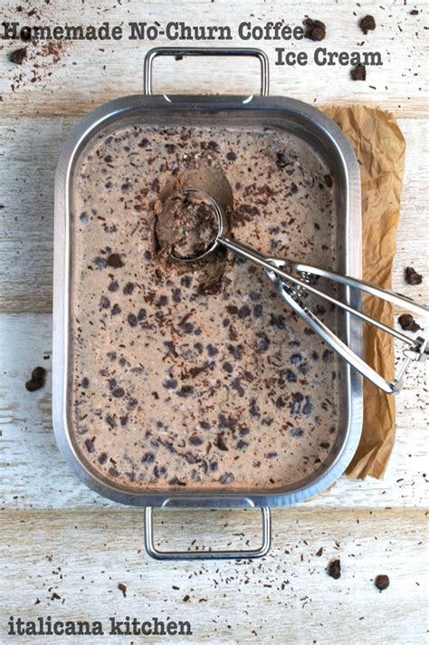 Homemade No Churn Coffee Ice Cream