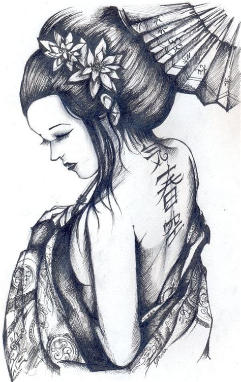 Geisha By JudithXVIII On DeviantART Geisha Tattoo Japanese Geisha