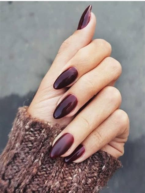 16 Lovely Burgundy Nails Perfect For Fall The Glossychic