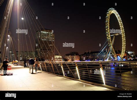 Hungerford Bridge and the London Eye Stock Photo - Alamy