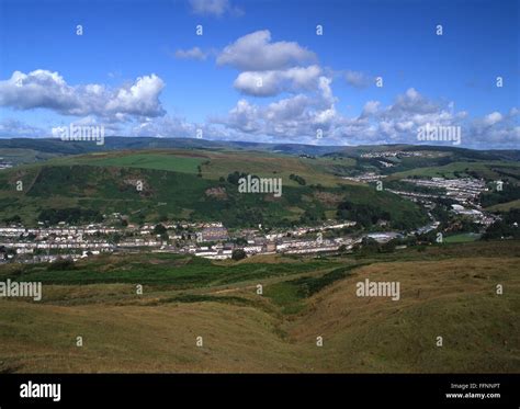 Rhondda Fach Valley Typical Welsh Terraced Houses Housing Ynyshir And