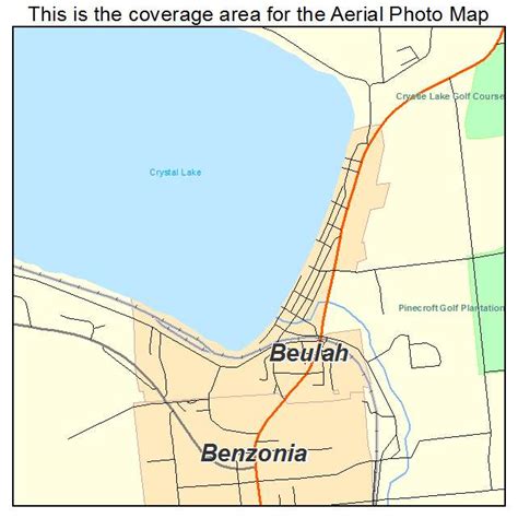 Aerial Photography Map of Beulah, MI Michigan