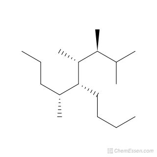 S R R R Butyl Tetramethylnonane Structure C H