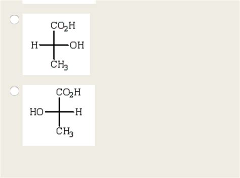 Solved The Fischer Projection Formula For S Lactic Acid Chegg