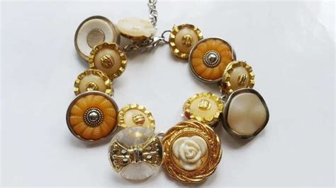 How To Create Pretty Vintage Button Bracelet Diy Style Tutorial