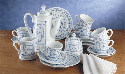 Tradition Tafel Set Blau Saks Kahla Porzellanshop Kahla Porzellan