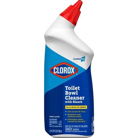 Clorox Commercial Solutions Manual Toilet Bowl Cleaner With Bleach Gel 24 Fl Oz 0 8 Quart